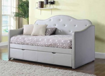Dillane 300629 Daybed in Leatherette by Coaster w/Trundle [CRKB-300629 Dillane]