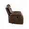 Aashi Motion Sofa 55420 in Brown Leather-Gel Match by Acme