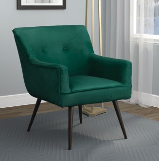 903070 Set of 2 Accent Chairs in Dark Teal Velvet by Coaster