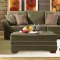 Moss Fabric Transitional Living Room Sofa w/Options