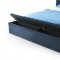 Landmark Upholstered Bed B301 in Navy Blue Fabric