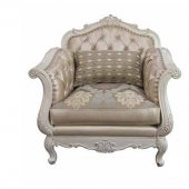 Chantelle Chair 53542 in Rose Gold Fabric by Acme w/Options