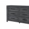 Cypress Bedroom Set 5Pc in Dark Gray by Global w/Options