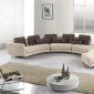 A94 Beige Fabric Ultra Modern 4Pc Modular Sectional Sofa