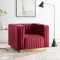 Charisma Sofa in Maroon Velvet Fabric by Modway w/Options