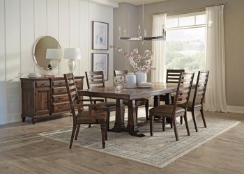 Avenue Dining Table 192741 in Vintage Dark Pine by Coaster [CRDS-192741-Avenue]