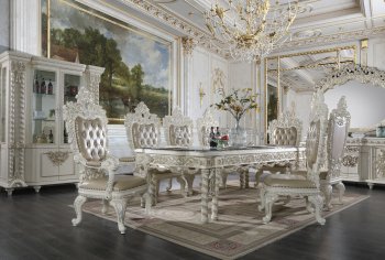 Vanaheim Dining Table DN00678 Antique White by Acme w/Options [AMDS-DN00678 Vanaheim]