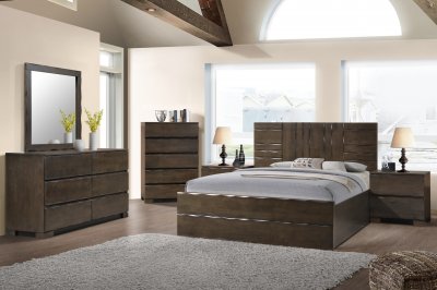 Colosse Bedroom in Dark Grey by Beverly Hills w/Options