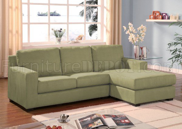 05915 Vogue Sage Microfiber Reversible Sectional Sofa by Acme - Click Image to Close