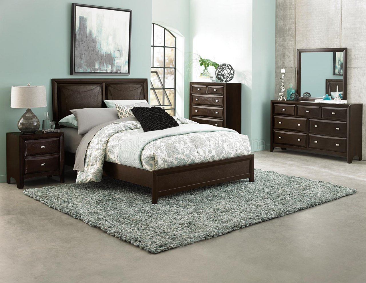 Summerlin Bedroom Set 1908 in Espresso by Homelegance w/Options - Click Image to Close