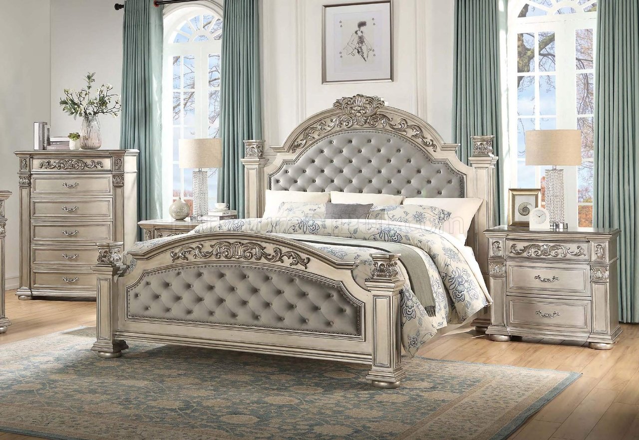Louis Philippe III Bedroom Set 5Pc 26700 in Platinum by Acme