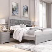 Verona Bedroom Set 5Pc in Silver by Global w/Options