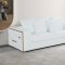 1005 Sofa in Snow White Leather by ESF w/Options