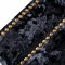 Fredrick Sectional Sofa in Black Crushed Velvet Fabric by VIG