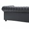 Chesterfield Sofa in Black Leather by Modway w/Options