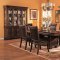 3635 Formal Dining Room in Cherry by Coaster w/Leather Seats