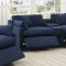 Destino Power Sectional Sofa 651551 in Midnight Blue by Coaster