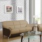 U9103 Sofa & Loveseat Set in Cappuccino Leatherette by Global