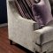Viscontti SM2202 Sofa in Silver Tone Fabric w/Options