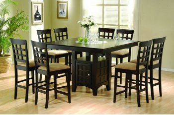 Gabriel Counter Height Dinette Set 5 Pc in Cappuccino w/Options [CRDS-100438-100209 Gabriel]