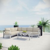Shore Outdoor Patio Sectional Sofa 5Pc Set 2557 by Modway