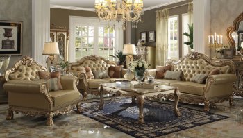 Dresden 53160 Sofa in Golden PU by Acme w/Options [AMS-KD53160 Dresden]