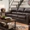 Phygia Sofa 55765 in Espresso Top Grain Leather Match by Acme