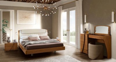 Luna Bedroom Set in Walnut by ESF