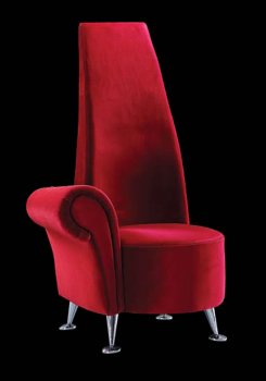 Red, Beige, Black or Brown Microfiber Modern Club Chair [GFCC-S132 Red]