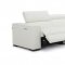 Picasso Power Motion Sectional Sofa in White Leather by J&M