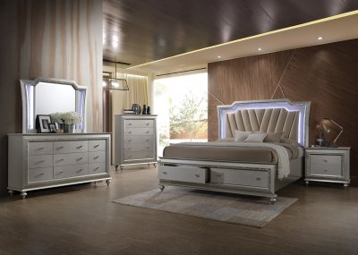 Kaitlyn Bedroom 27230 in Champagne by Acme w/Options