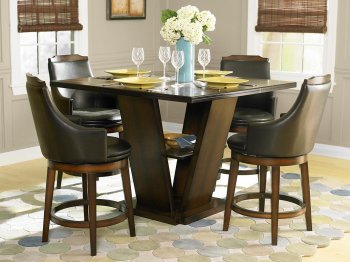 Bayshore 5447-36 Counter Height Dining Room Set 5Pc Homelegance [HEDS-5447-36 Bayshore]