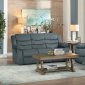Discus Reclining Sofa & Loveseat 9526GY in Gray by Homelegance