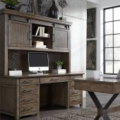 Sonoma Road Office Desk 473-HO in Bark by Liberty w/Options