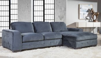 23587 Sectional Sofa in Indigo Fabric by Lifestyle [SFLLSS-23587 Indigo]