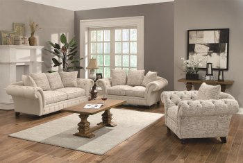 503761 Willow Sofa in Oatmeal Fabric by Coaster w/Options [CRS-503761 Willow]