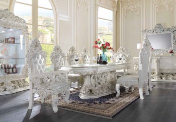 Adara Dining Table DN01229 in Antique White by Acme w/Options [AMDS-DN01229 Adara]