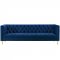 Delight Sofa in Navy Velvet Fabric by Modway
