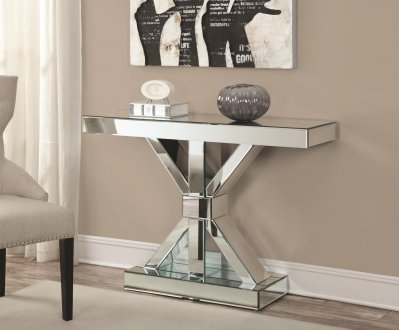 950191 Console Table by Coaster w/Mirrored Panel