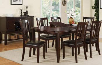F2179 Cappuccino Modern 5Pc Dining Set w/Optional Items [PXDS-F2179]