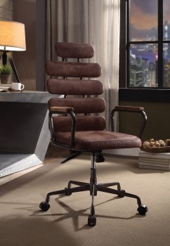 Calan Office Chair 92110 in Vintage Whiskey Leather by Acme [AMOC-92110-Calan Vintage Whis]