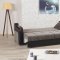 Divan Deluxe Signature Sofa Bed in Gray Fabric by Casamode