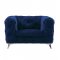 Atronia Chair 54902 in Blue Fabric by Acme