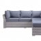 Laurance Outdoor Patio Sectional Sofa Set OT01092 Gray by Acme