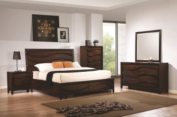 203101 Loncar Bedroom by Coaster in Java Oak w/Options [CRBS-203101 Loncar]