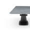 9436 Dining Table Dark Gray by ESF w/Optional 1218 Chairs