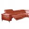 Hendrix Power Motion Sectional Sofa in Orange by Beverly Hills