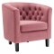Prospect Loveseat & Chair Set Rose Velvet by Modway w/Options