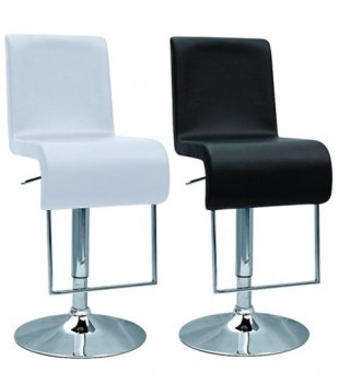 AH90084 Bar Stools Set of 2 in Black or White by AtHome USA [AHUBA-AH90084]