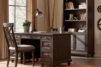 Cardano Executive Desk 1689-17 in Charcoal by Homelegance [HEOD-1689-17-Cardano]